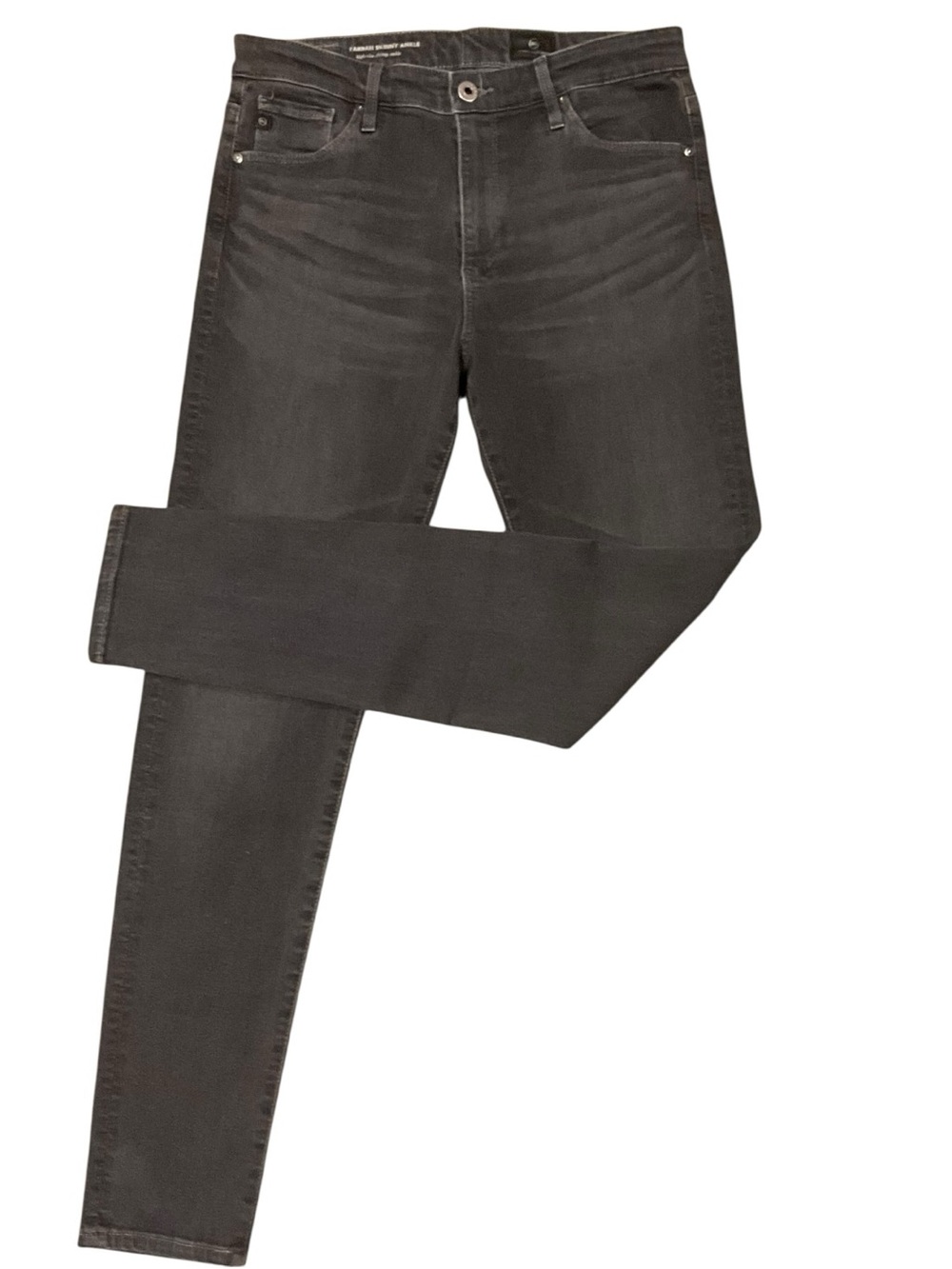 AG Adriano Goldschmeid  Farrah Skinny Ankle Jeans Grey High Rise 28 EUC